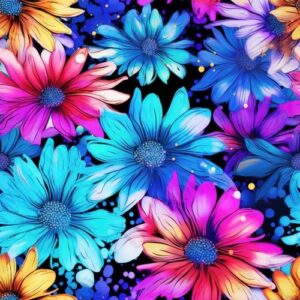 Tie Dye Flowers