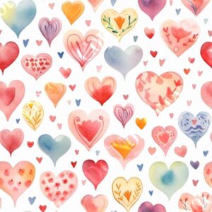 Watercolour Hearts