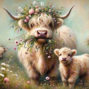 Mama Highlander Cow