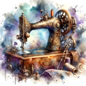 Metal Sewing Machine 008