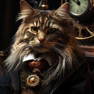 Steampunk Cat 002