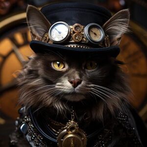 Steampunk Cat 003