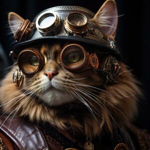 Steampunk Cat 004