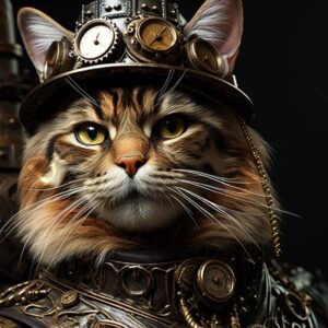 Steampunk Cat 006