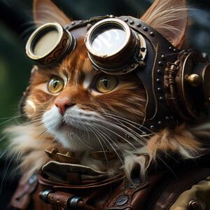 Steampunk Cat 008