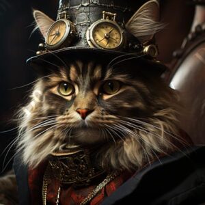 Steampunk Cat 010
