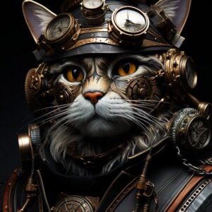 Steampunk Cat 011