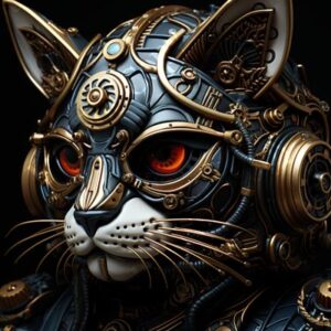 Steampunk Cat 013