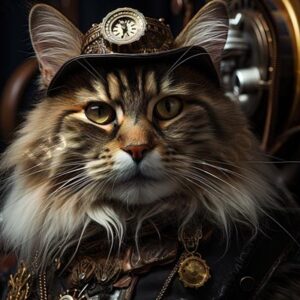 Steampunk Cat 015