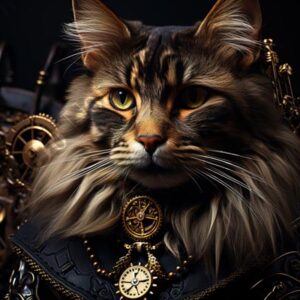 Steampunk Cat 016