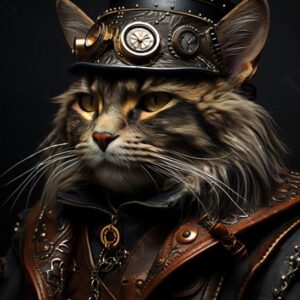 Steampunk Cat 017
