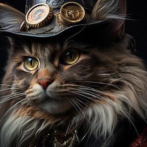 Steampunk Cat 018
