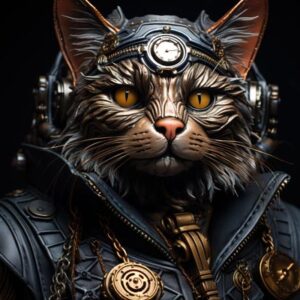 Steampunk Cat 019