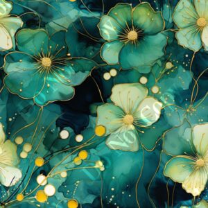 Alcohol Ink Flower Medley 001