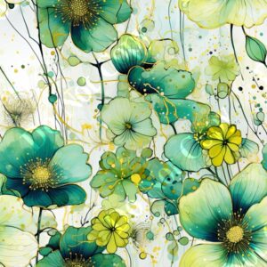 Alcohol Ink Flower Medley 002