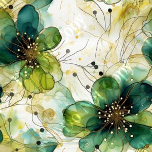 Alcohol Ink Flower Medley 003
