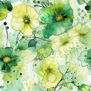Alcohol Ink Flower Medley 004