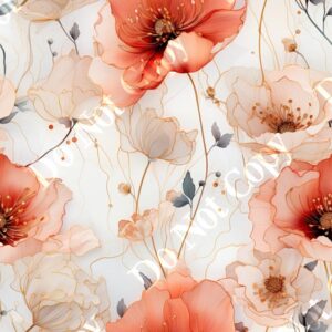 Alcohol Ink Flower Medley 005