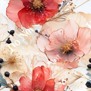 Alcohol Ink Flower Medley 007