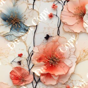 Alcohol Ink Flower Medley 008