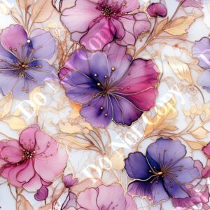Alcohol Ink Flower Medley 010