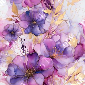 Alcohol Ink Flower Medley 012
