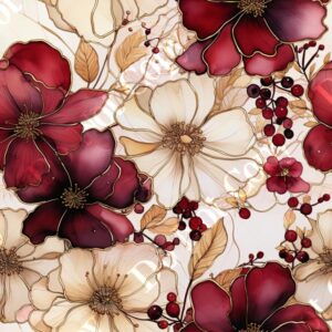 Alcohol Ink Flower Medley 014