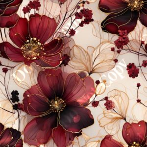 Alcohol Ink Flower Medley 015