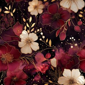 Alcohol Ink Flower Medley 016