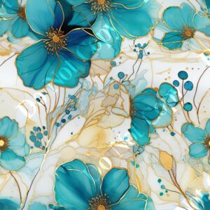 Alcohol Ink Flower Medley 019