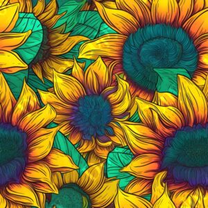 Vibrant Sunflower 004