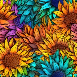 Vibrant Sunflower 005