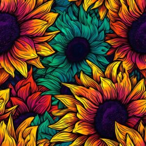 Vibrant Sunflower 006