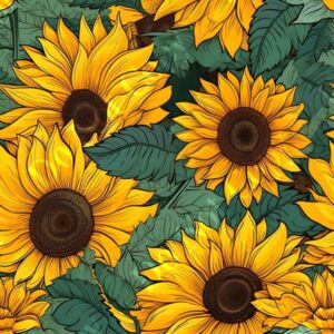 Vibrant Sunflower 007