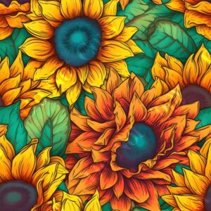 Vibrant Sunflower 009