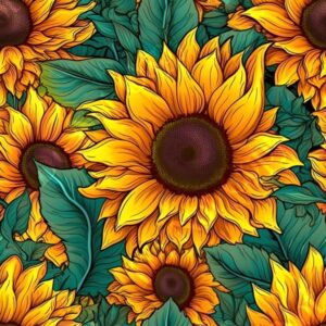 Vibrant Sunflower 016
