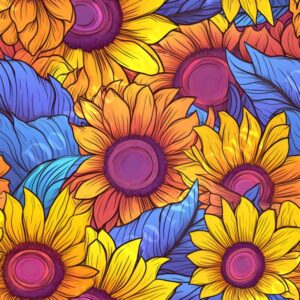 Vibrant Sunflower 017
