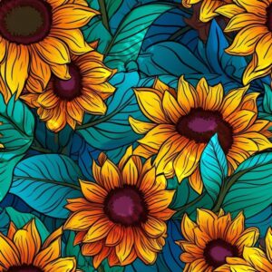 Vibrant Sunflower 018