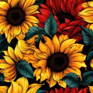 Vibrant Sunflower 022