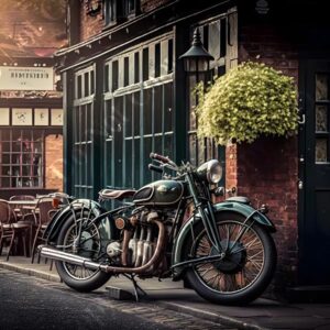 Retro Motorbike Town 002