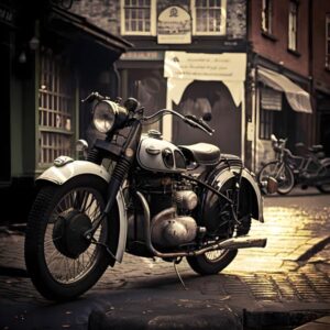 Retro Motorbike Town 003