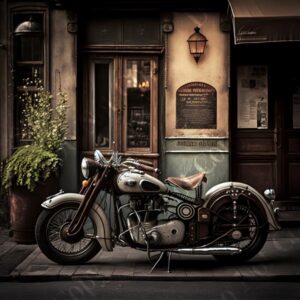 Retro Motorbike Town 005