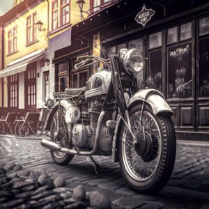 Retro Motorbike Town 007