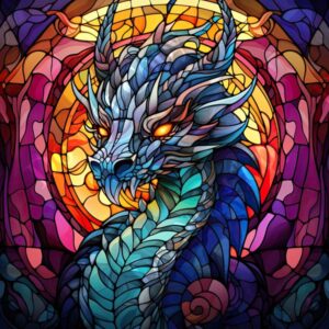 Stained Glass Animals 002