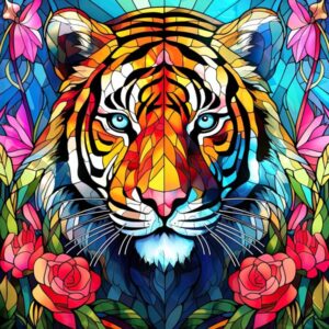 Stained Glass Animals 003