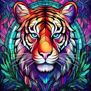 Stained Glass Animals 004