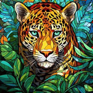 Stained Glass Animals 009