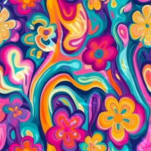 Psychedelic Flowers 002