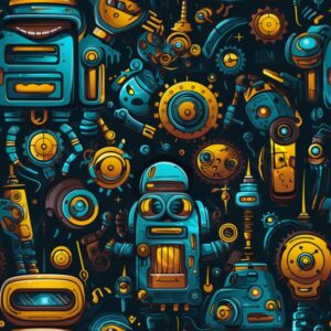 Cartoon Robots 002