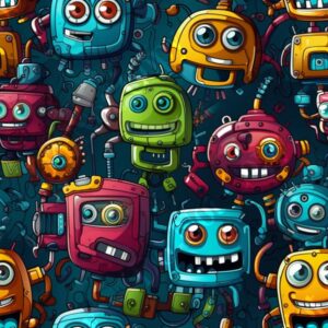 Cartoon Robots 004